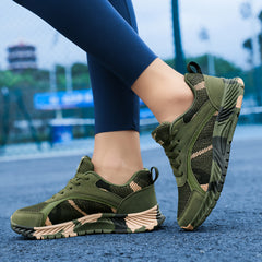 Women's Camo Platform Sneakers Breathable Lightweight Sports Shoes