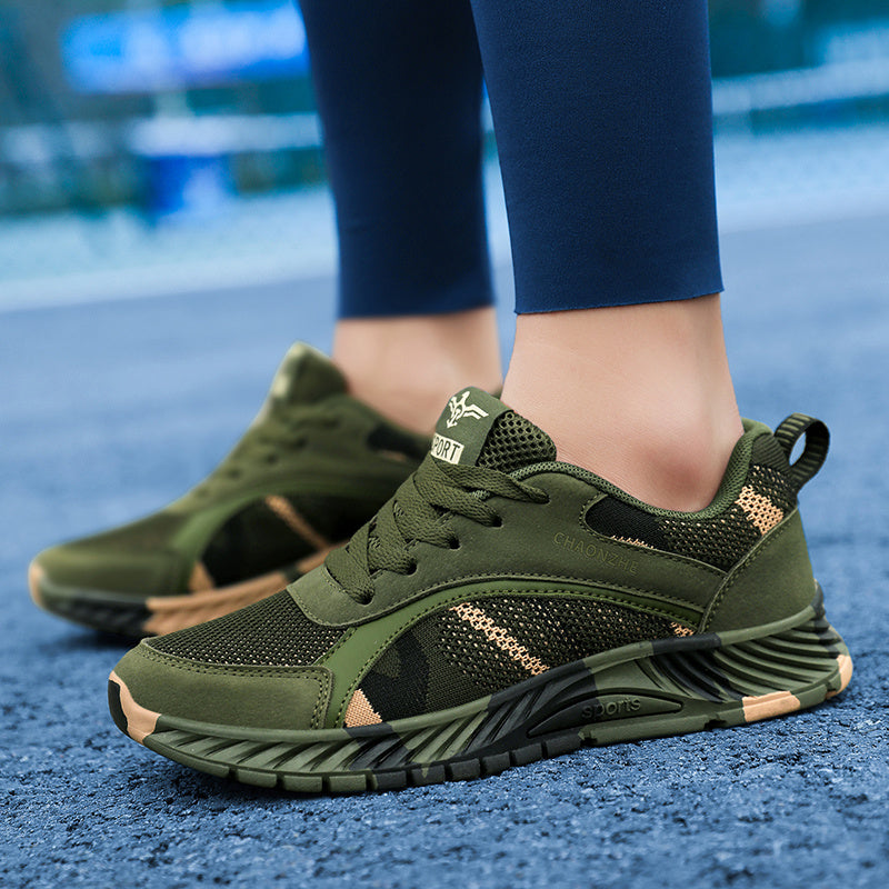 Women's Camo Platform Sneakers Breathable Lightweight Sports Shoes