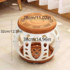 Antique Round Ceramic Garden Stool Decorative Side Table