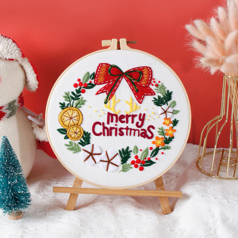 Christmas 3D Cross Stitch Kit for Beginners