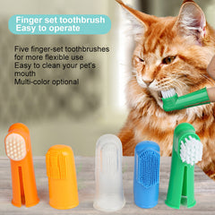 3pcs Pet Finger Toothbrush Soft Bristle Dog Toothbrush