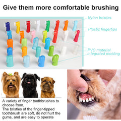 3pcs Pet Finger Toothbrush Soft Bristle Dog Toothbrush