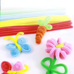 100pcs Zinc Bar Colorful Hair Strips DIY Children's Material Bag