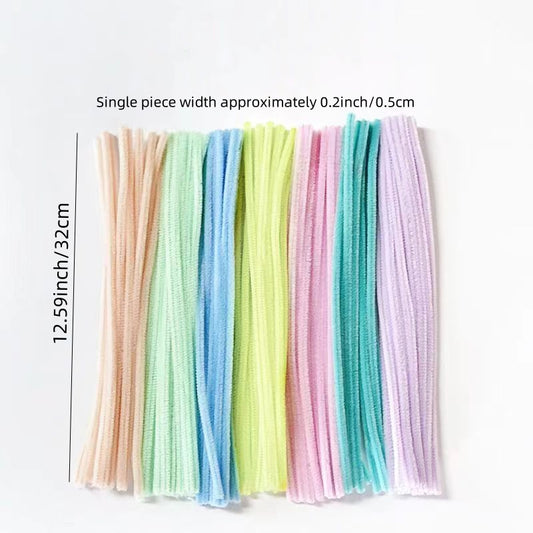100pcs Zinc Bar Colorful Hair Strips DIY Children's Material Bag