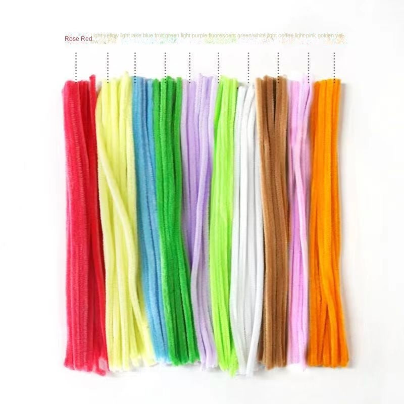 100pcs Zinc Bar Colorful Hair Strips DIY Children's Material Bag