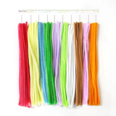 100pcs Zinc Bar Colorful Hair Strips DIY Children's Material Bag