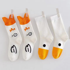 Cotton Socks Cartoon Pattern Four Seasons Universal Socks