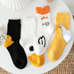 Cotton Socks Cartoon Pattern Four Seasons Universal Socks