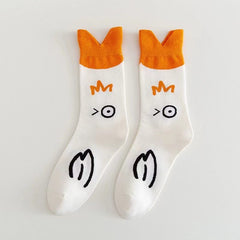 Cotton Socks Cartoon Pattern Four Seasons Universal Socks