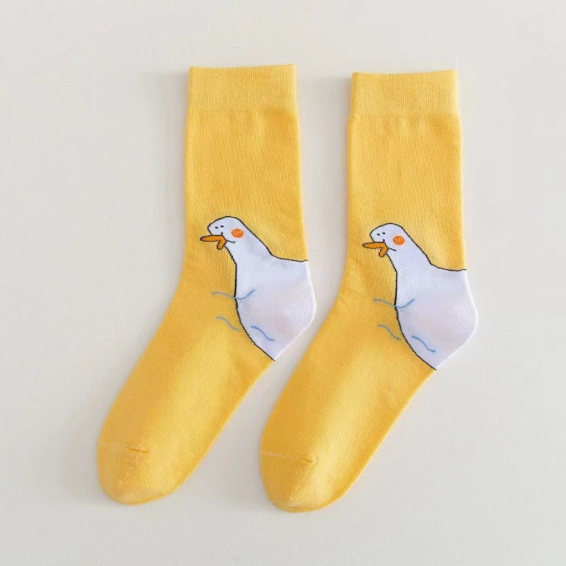 Cotton Socks Cartoon Pattern Four Seasons Universal Socks
