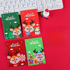 1pc 16 Sheet Pocket Notepad Cute Cartoon Design Small Christmas Gift