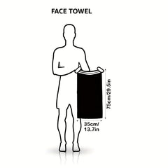 5pcs Microfiber Hand Towels Set 34x8inch Highly Absorbent Towels