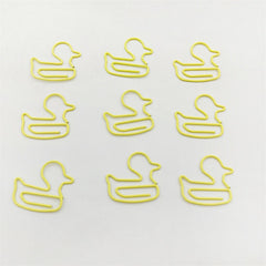 30pcs Ducking Metal Paper Clips Bookmarks For Office Notebook School Stationery