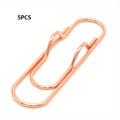 5pcs Metal Pen Clip Notebook Accessory Conveniently Carry Pencil Holder