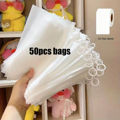 30pcs Storage Bags For Kids Toys Waterproof Transparent Portable