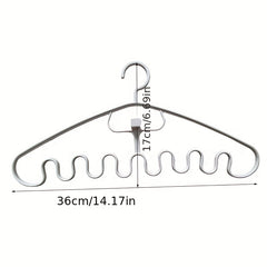 3pcs Space Saving Wave Shaped Hanger For Clothes & Accessories