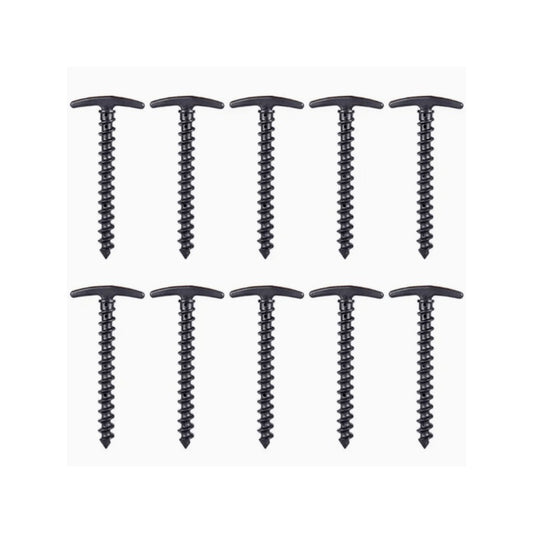 10pcs Camping Peg Ground Nails Screw Stakes Hiking Tent Stakes