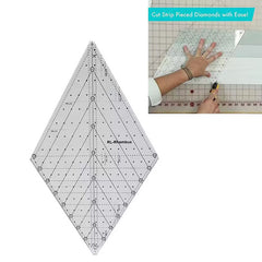 Acrylic Cloth Ruler Sewing Cutting Tool Rhombus Template Patchwork