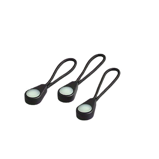 Glow in the Dark Zippers 3-Pack Camping Glowing Zippers Tent Backpack Marker Kit