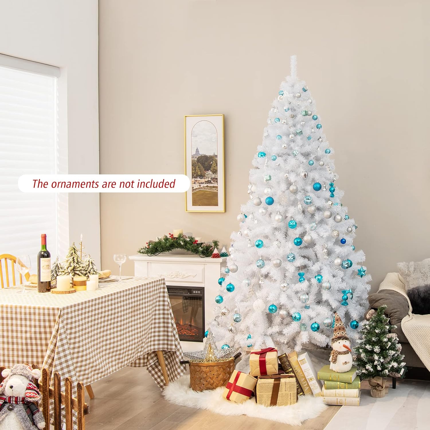 Artificial Christmas Tree with Foldable Stand for Home Office