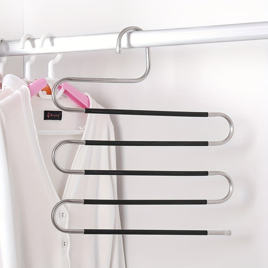 5-Layer Stainless Steel Non-Slip Pants Hanger