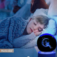 Moon & Fairy Crystal Ball Night Light Gift