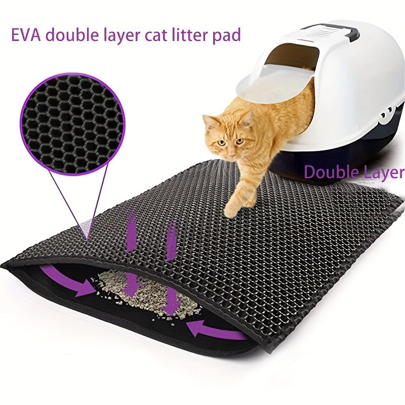 Waterproof Double Layer Cat Litter Mat Non-slip Washable Bed Mat