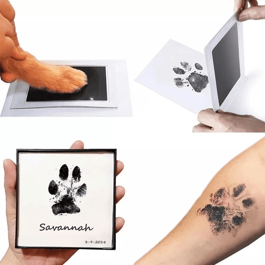 Pet Paw Print Ink Pad For Dogs & Cats - Touchless Ink Pad