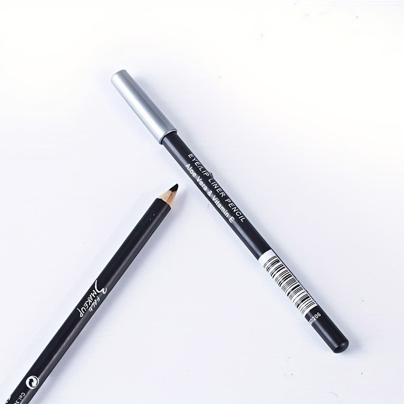 2pcs Eyebrow Pencil Carbon Eyeliner Dual Use Makeup Pen