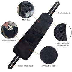 2pcs Car Seat Side Storage Bag Car Seat Organizer Hanging Mesh Pocket Storage
