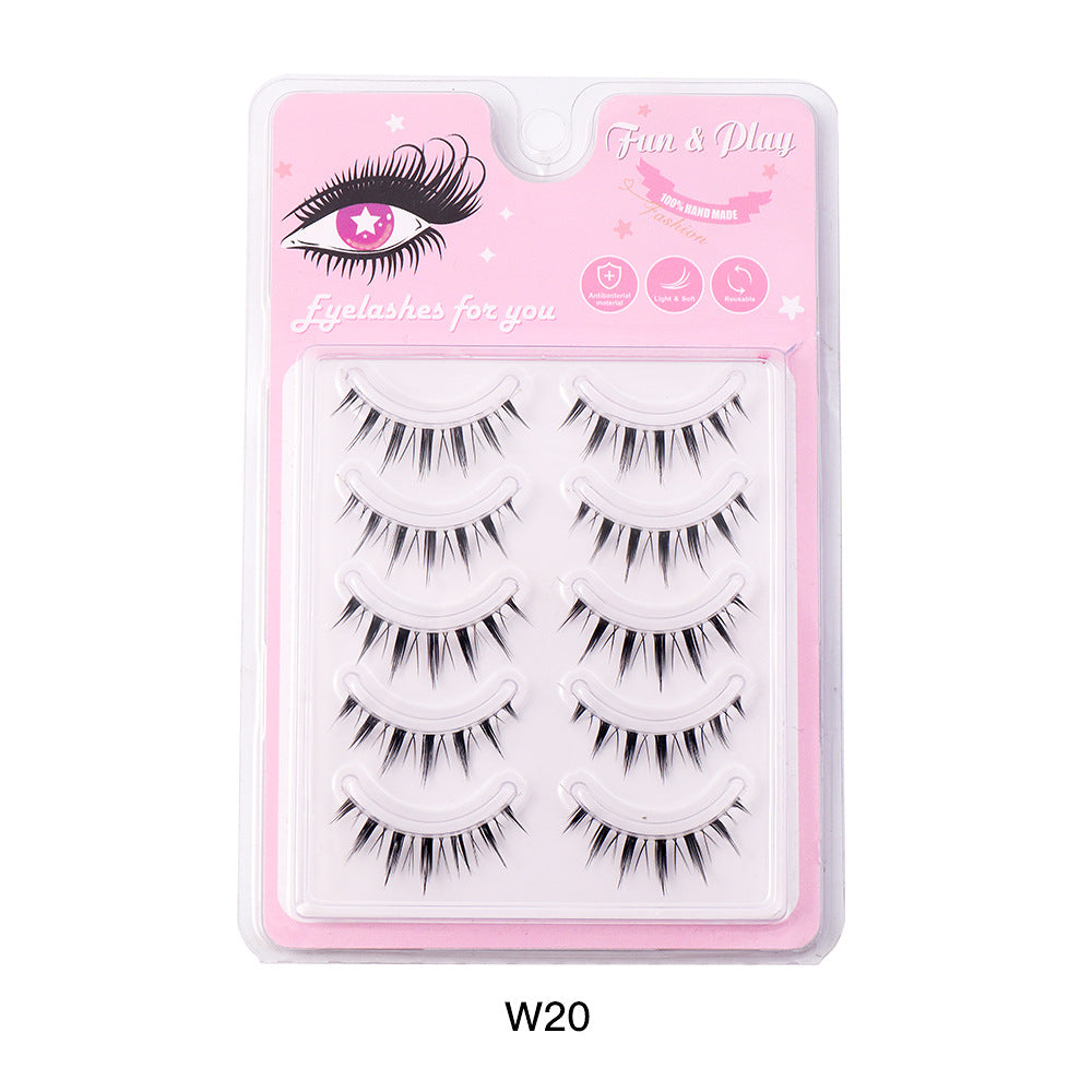 Sunflower Fairy False Eyelashes Transparent Stem