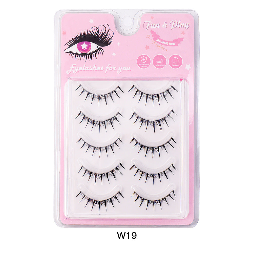 Sunflower Fairy False Eyelashes Transparent Stem