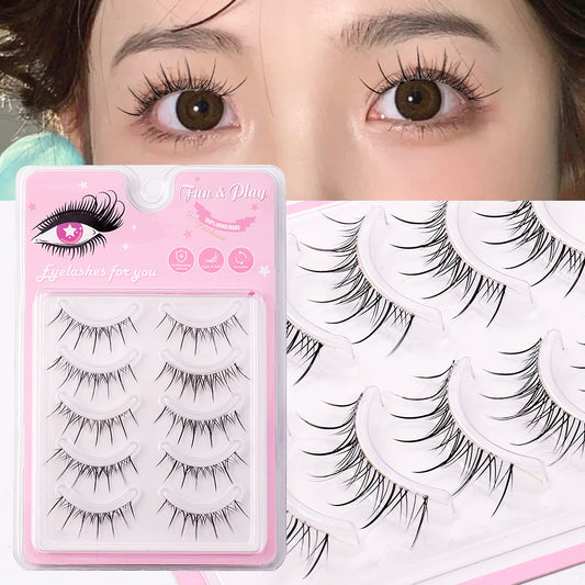 Sunflower Fairy False Eyelashes Transparent Stem