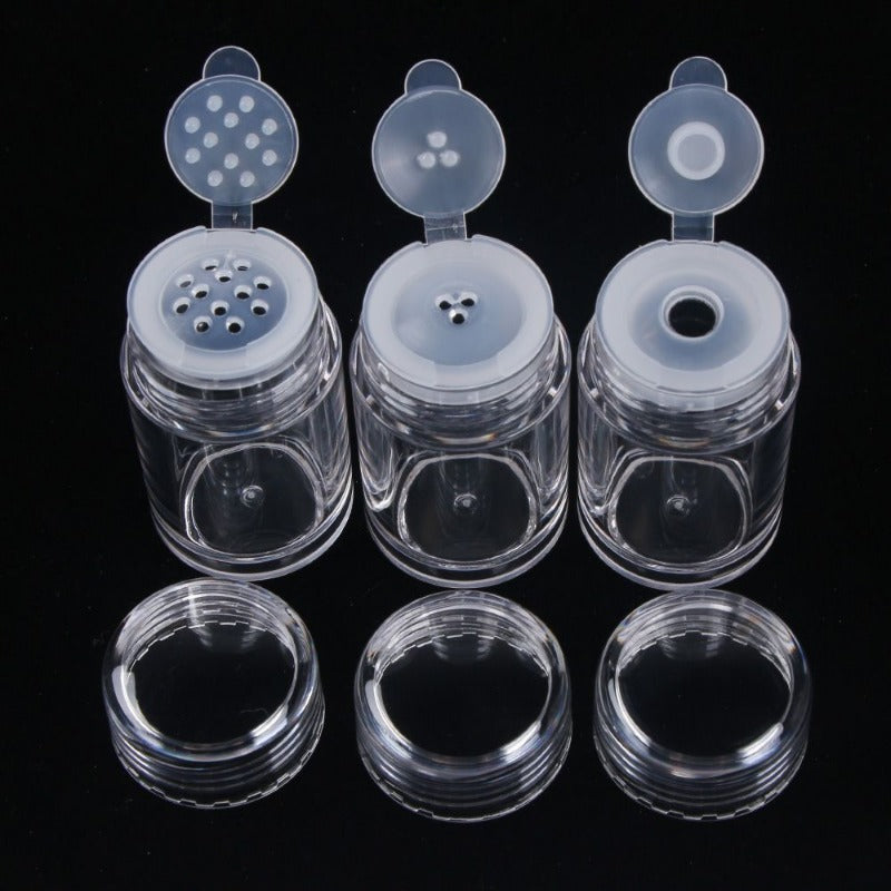 10ml Empty Powder Jars Plastic Medicine Cosmetic Container Bottle