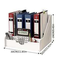 Desktop Storage Rack File Basket Bookend Office Supplies