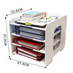 Desktop Storage Rack File Basket Bookend Office Supplies