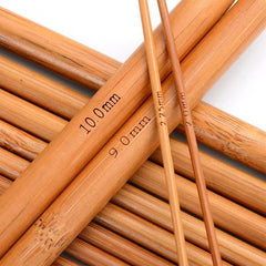 4pcs Double-ended Bamboo Sweater Needles Halloween Christmas For Mom