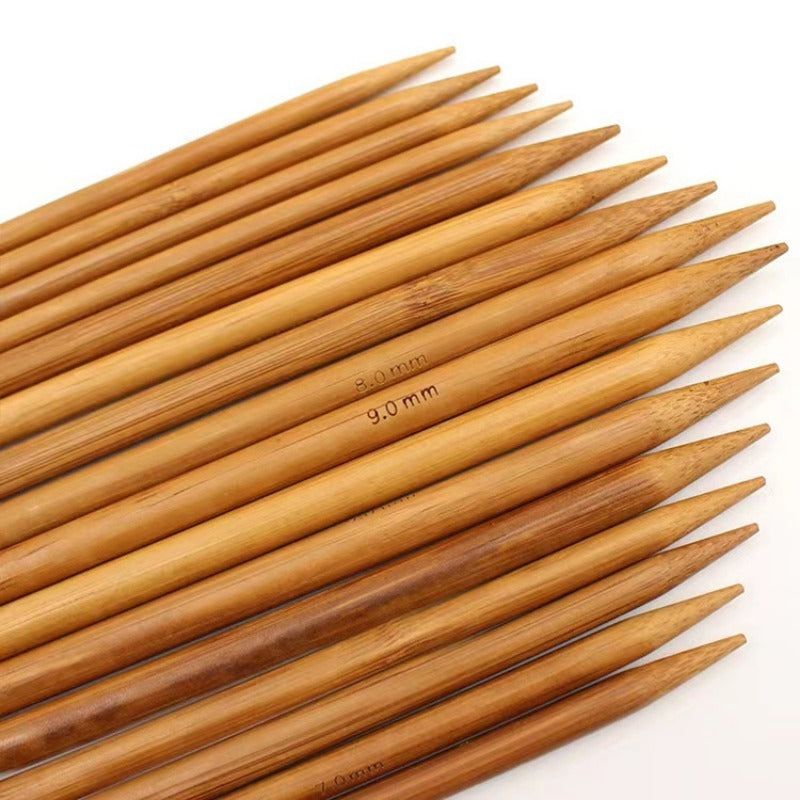 4pcs Double-ended Bamboo Sweater Needles Halloween Christmas For Mom