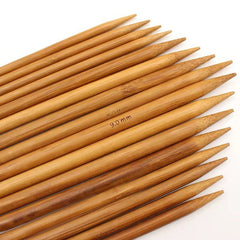 4pcs Double-ended Bamboo Sweater Needles Halloween Christmas For Mom