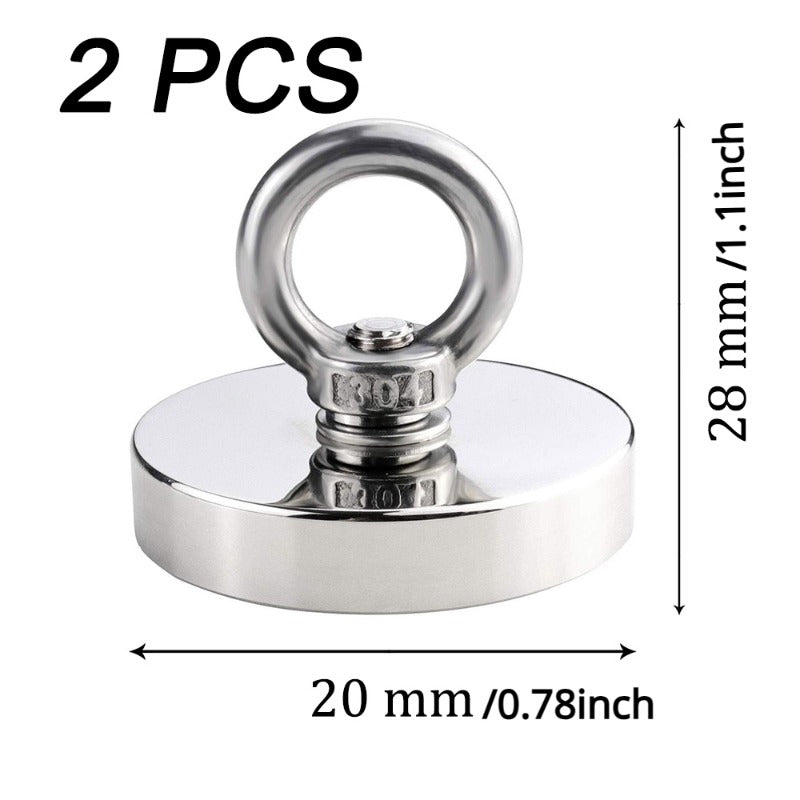 2pcs N52 Fishing Magnet Hook 16 20 25 Mm Salvage Magnet
