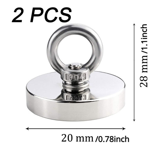 2pcs N52 Fishing Magnet Hook 16 20 25 Mm Salvage Magnet