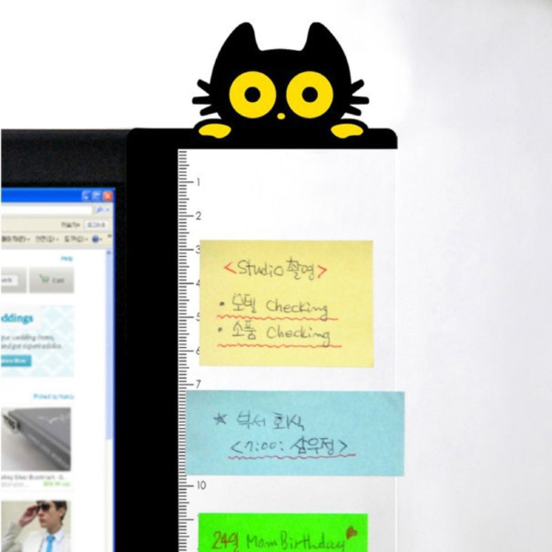 Monitor Side Panel Message Board w/ Ruler