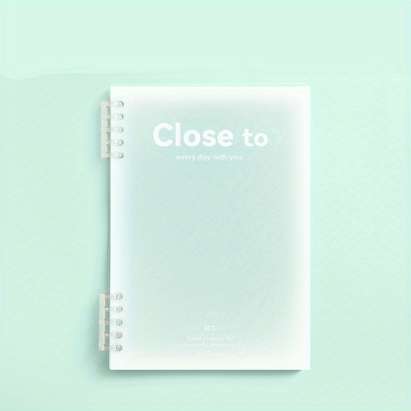 B5 Spiral Notebook 10x7, 120 Pages, College Ruled, Plastic Hardcover