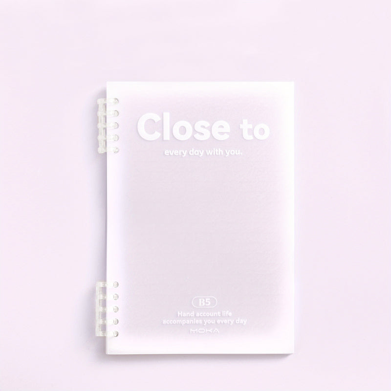 B5 Spiral Notebook 10x7, 120 Pages, College Ruled, Plastic Hardcover