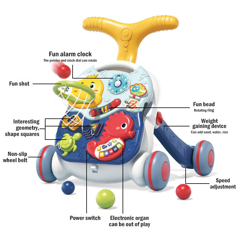 Baby Walker with Basketball, Music & Learning Activities
