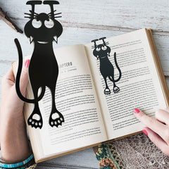 1pc 2pcs Cute Hollowed Out Plastic Cat Bookmarks