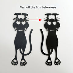 1pc 2pcs Cute Hollowed Out Plastic Cat Bookmarks