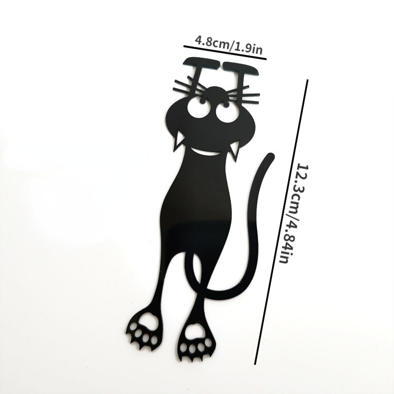1pc 2pcs Cute Hollowed Out Plastic Cat Bookmarks