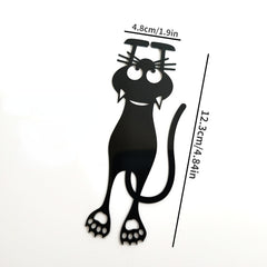 1pc 2pcs Cute Hollowed Out Plastic Cat Bookmarks
