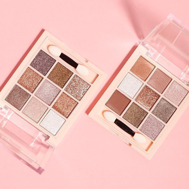 9-Color Fruit Eyeshadow Palette Matte Pearly Shimmer Finish